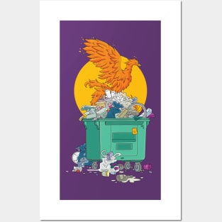 Dumpster Phoenix Posters and Art